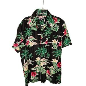 Men's Hawaiian  Flower Print Shirt Size XL/TG